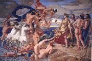 William Dyce Neptune Resigning to Britannia the Empire of the sea oil painting